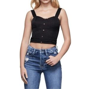 Good American Crop button down